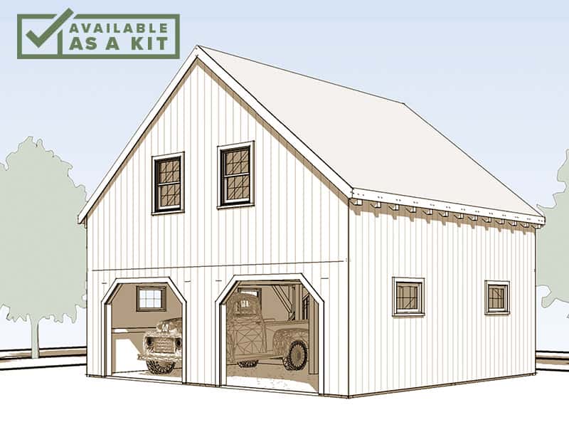 Timber Frame Barn Kits, Post And Beam Garages Maine