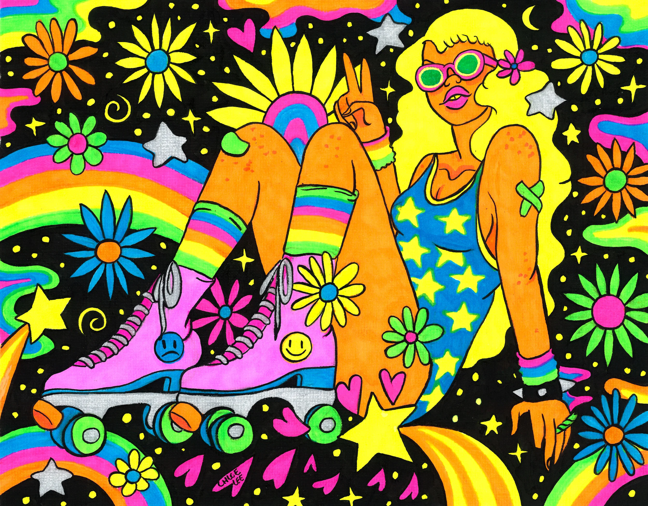 Rainbow Skater