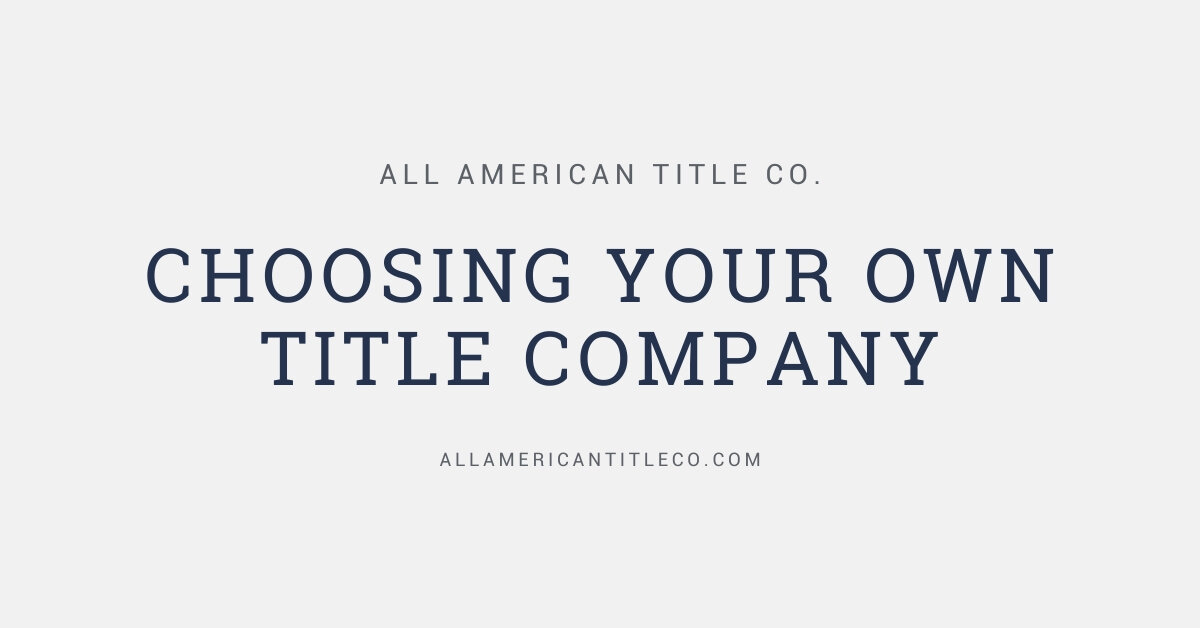 Should I Hire My Own Title Company?