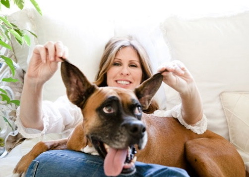Carole in her Los Angeles home with Margaret (2012)