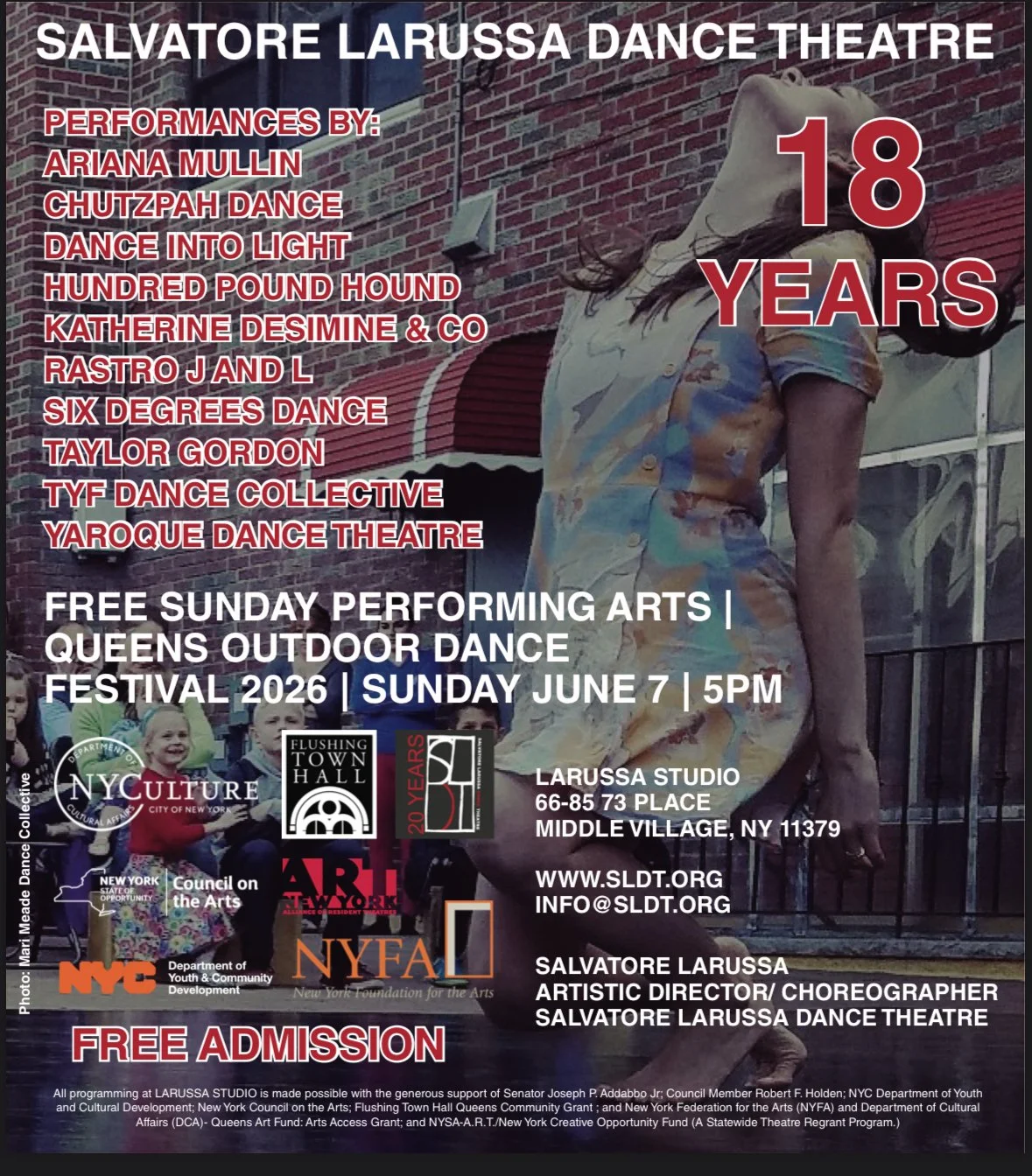 FREE SUNDAY PERFORMING ARTS | QUEENS OUTDOOR DANCE FESTIVAL 2026