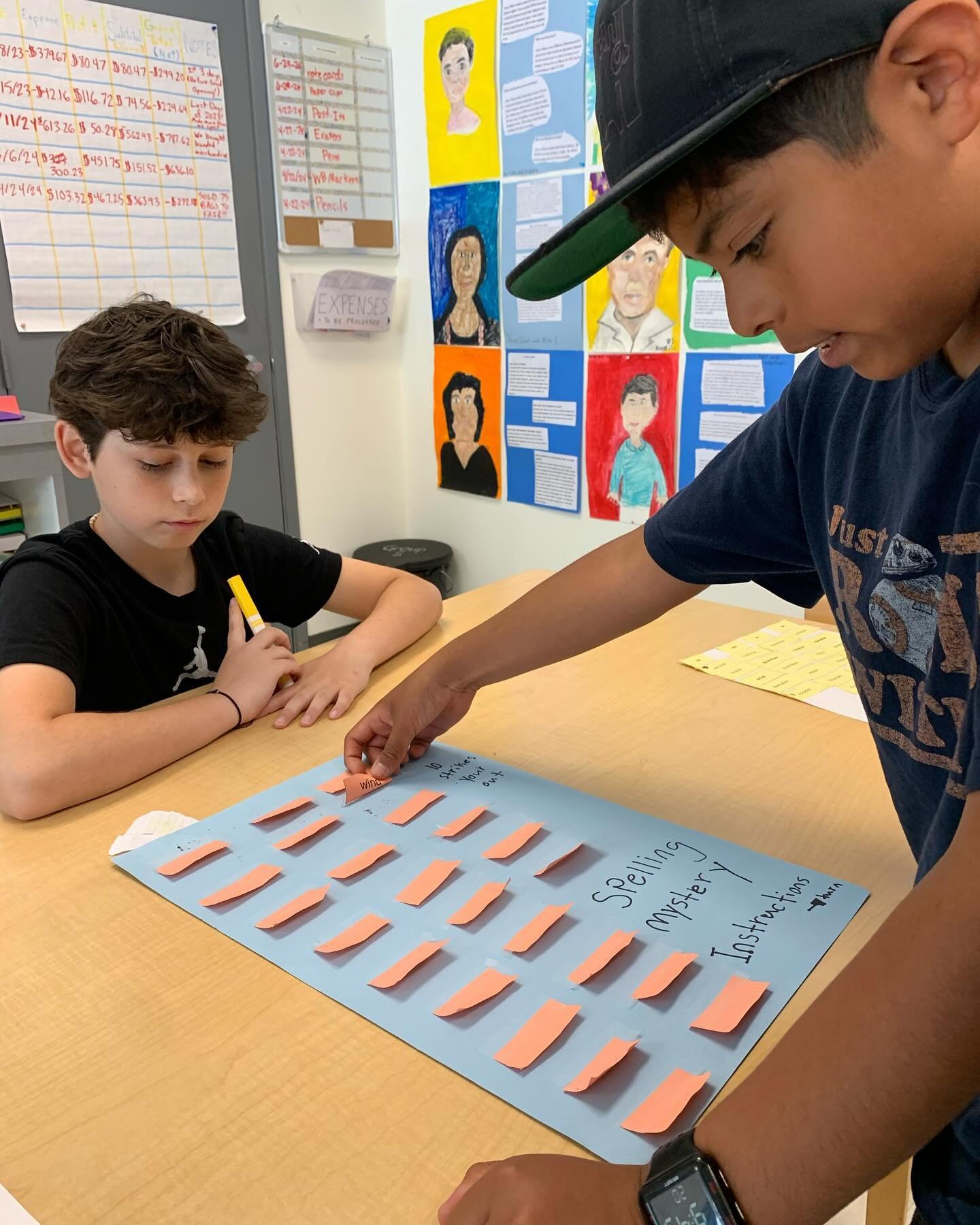 Group Fivers created their own spelling games and played them this week. The children made match games, board games, spelling charades, memory games, and even &ldquo;Spelling Knockout.&rdquo;