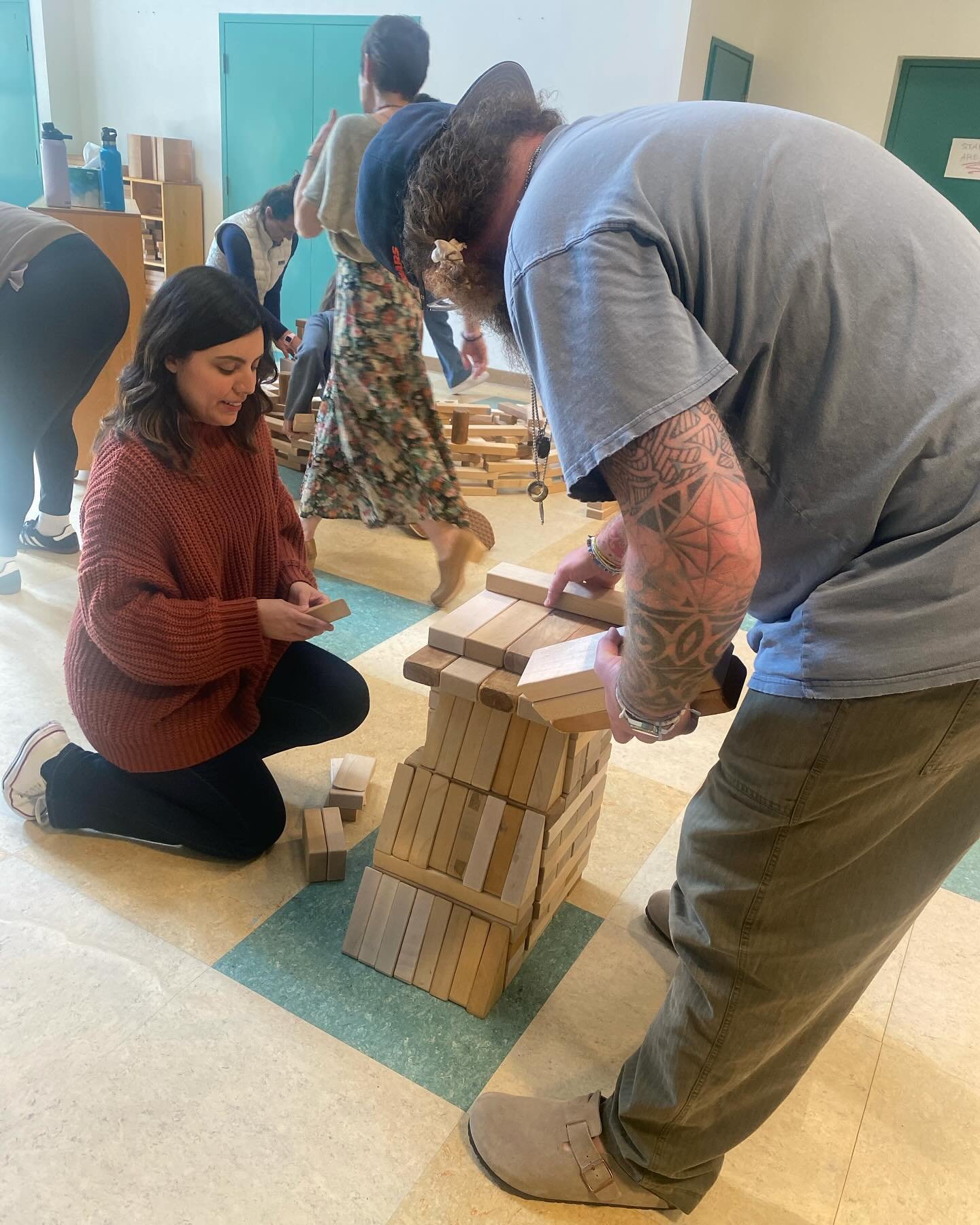 After generating a list of values connected to Westland&rsquo;s upcoming 75th anniversary, the staff &ldquo;built&rdquo; these values through block building. The concepts of community, collaboration, critical thinking, hands-on learning, parent invol