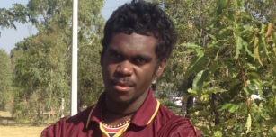 Aloysius Bundamurra joined Garnduwa on our trip to Glen Hill community and the Clontarf Northwest Championship Football Carnival for work experience.