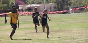 Competitors showing off their athletic skills