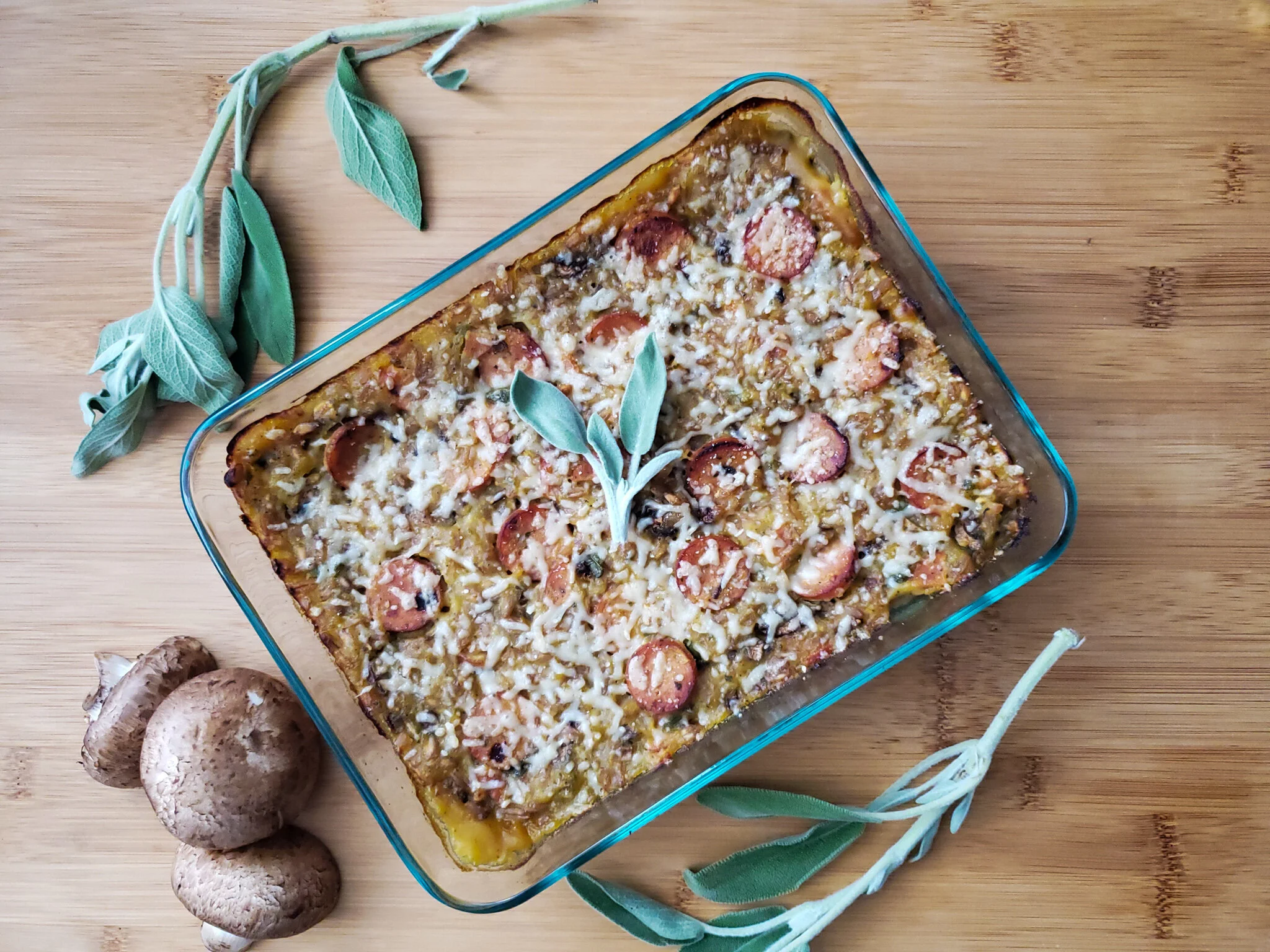 Farro Sausage Casserole — Arriving With Arugula