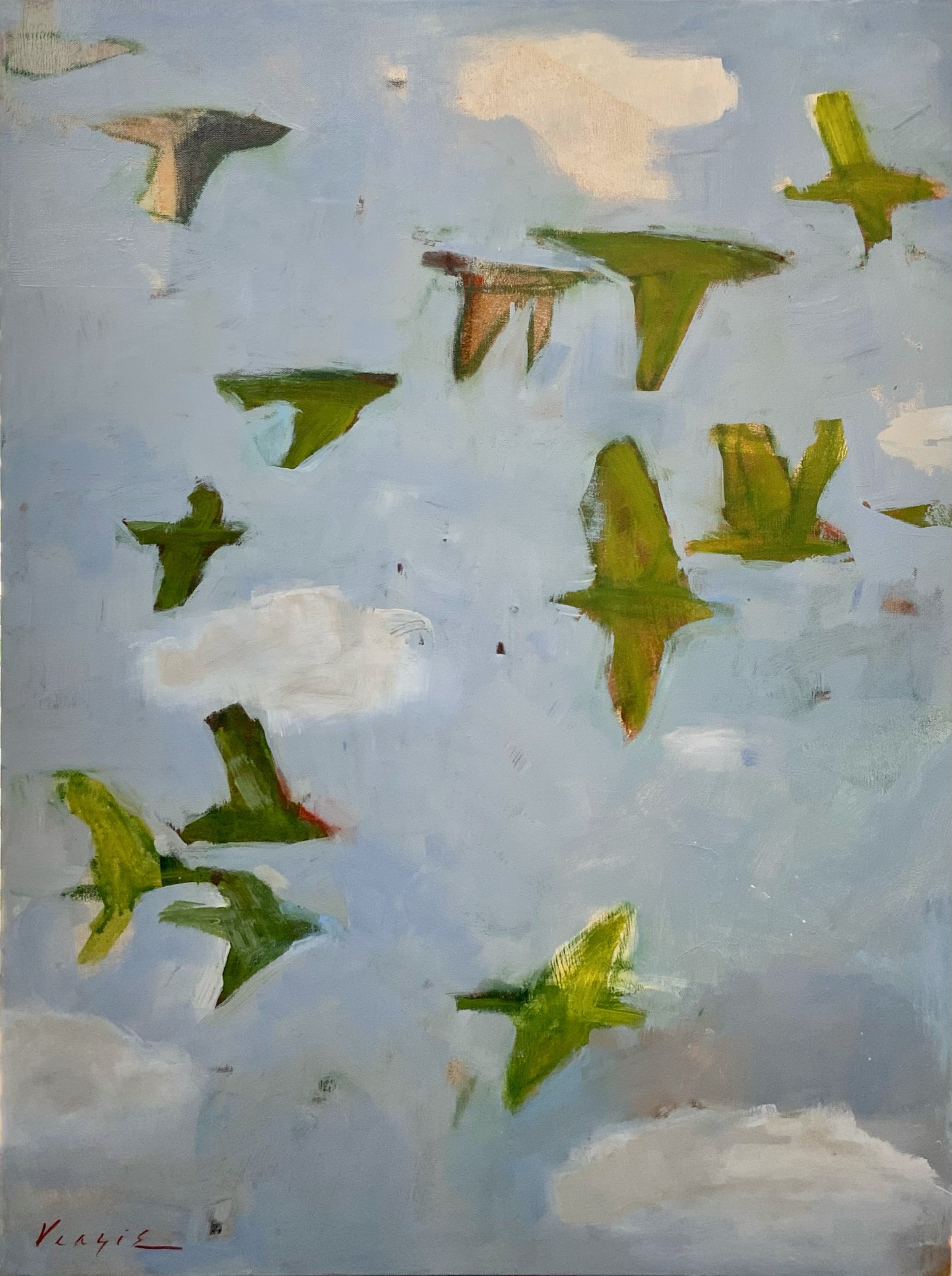 Come Fly With Me, 40" x 30", by Mary Veazie