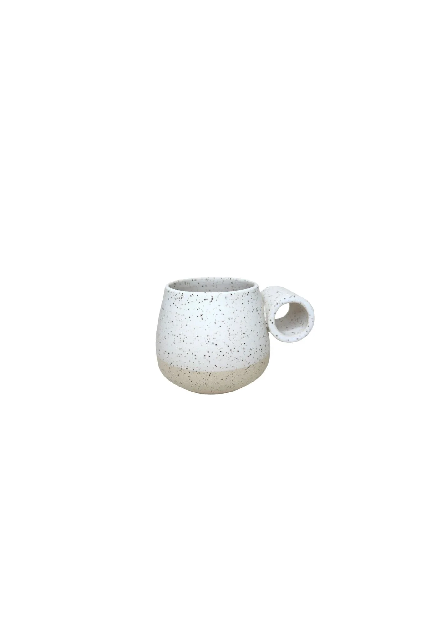 White Iron Stoneware Petite Knuckle Mug SALE