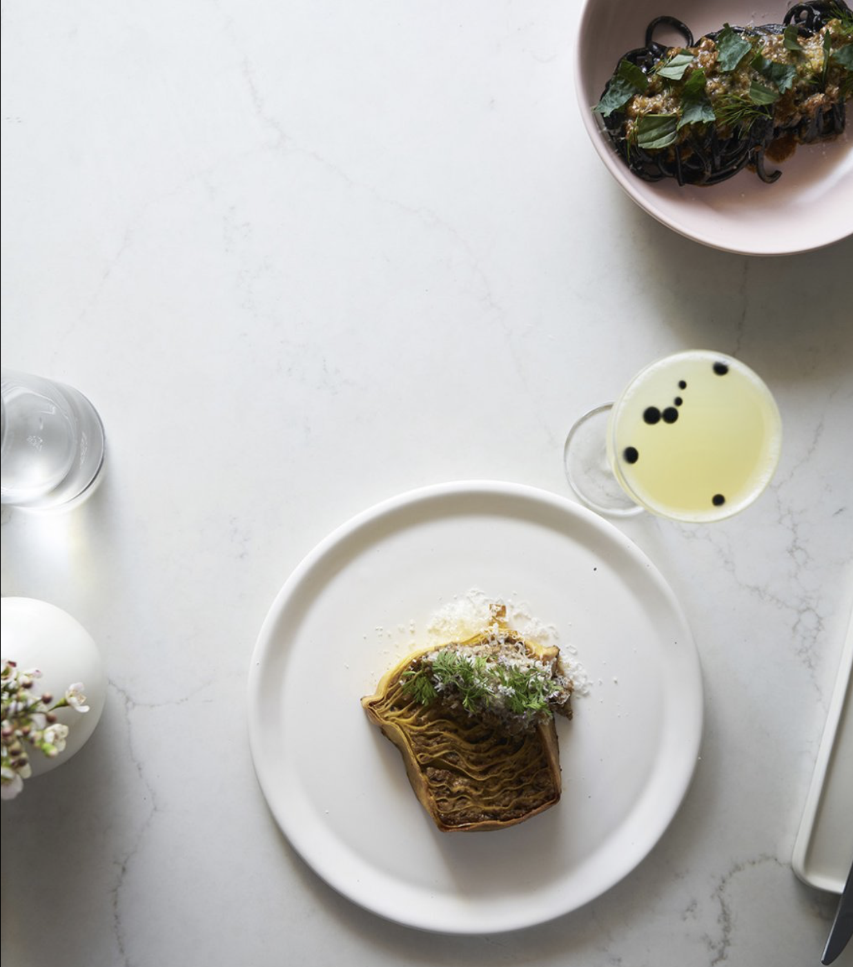 Victoria Wall Harris Nightshade (Inset: Nightshade Lasagna) Ceramic vessel by MATCH stoneware