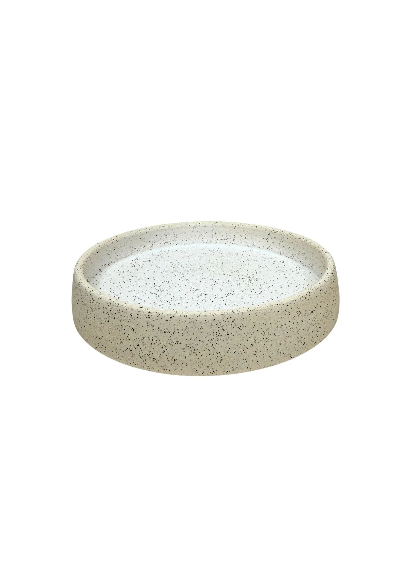 White Iron Stoneware High Salad Plate SALE