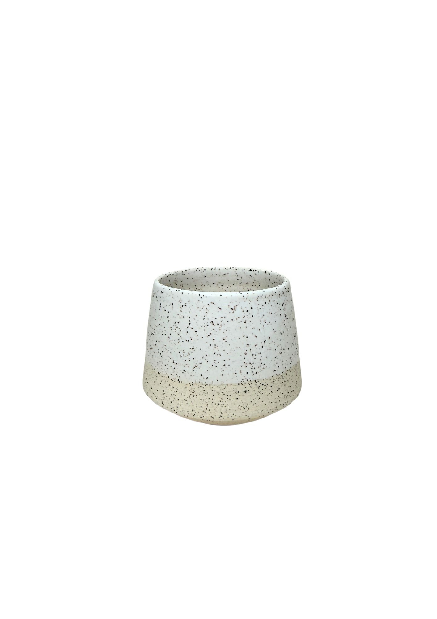White Iron Stoneware Latte Cup SALE