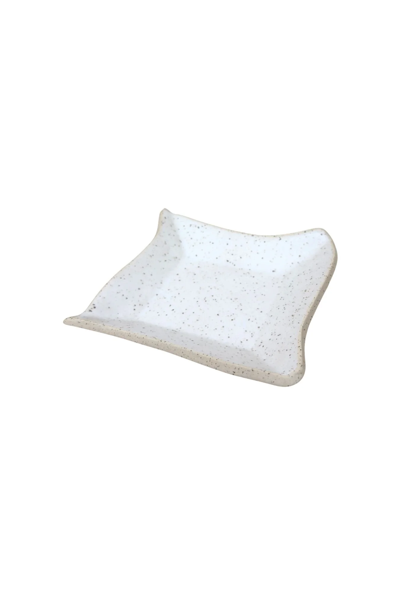 White Iron Stoneware Square Dish/Catchall SALE