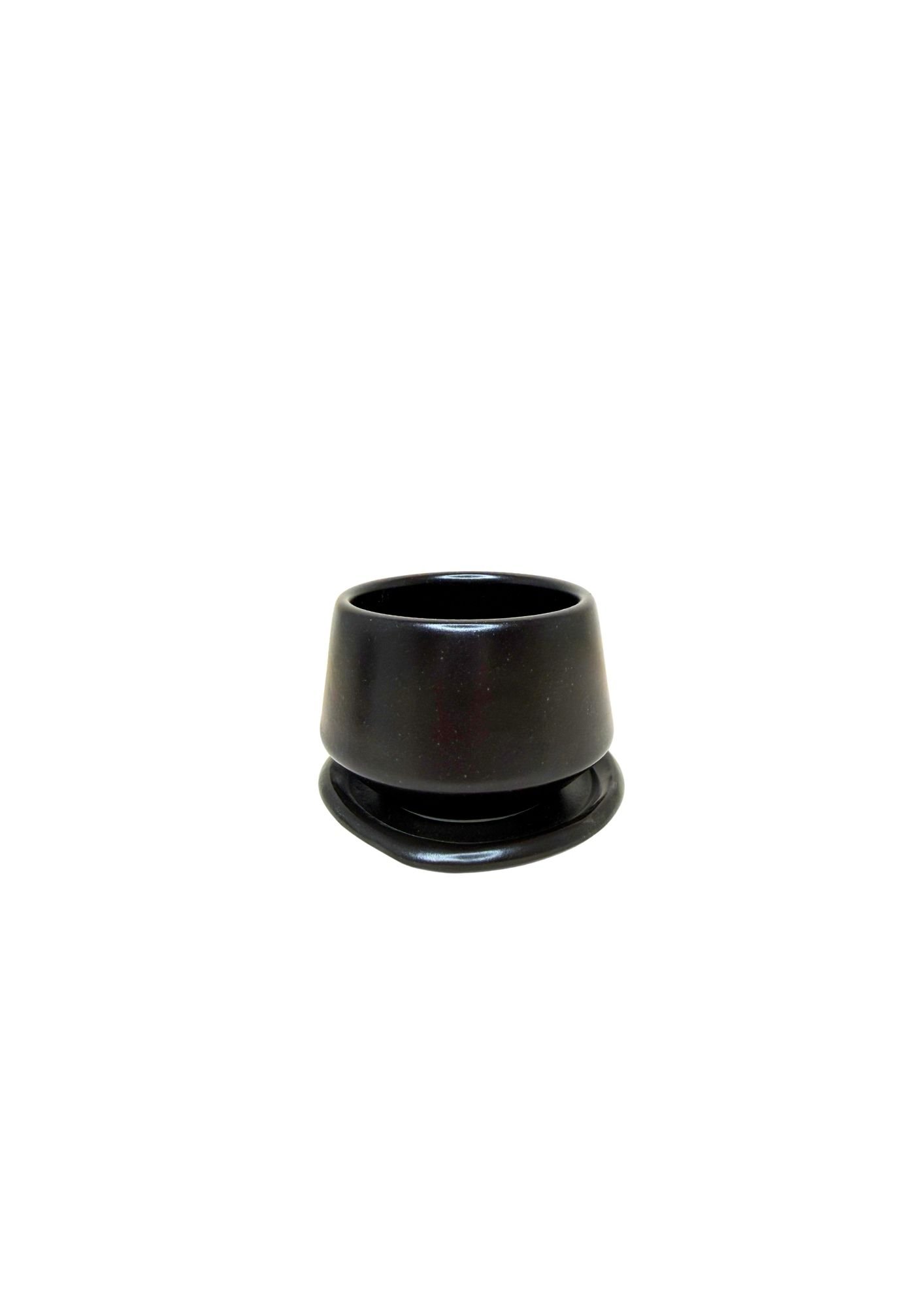 Onyx Matte Cappuccino Cup with Coaster SALE