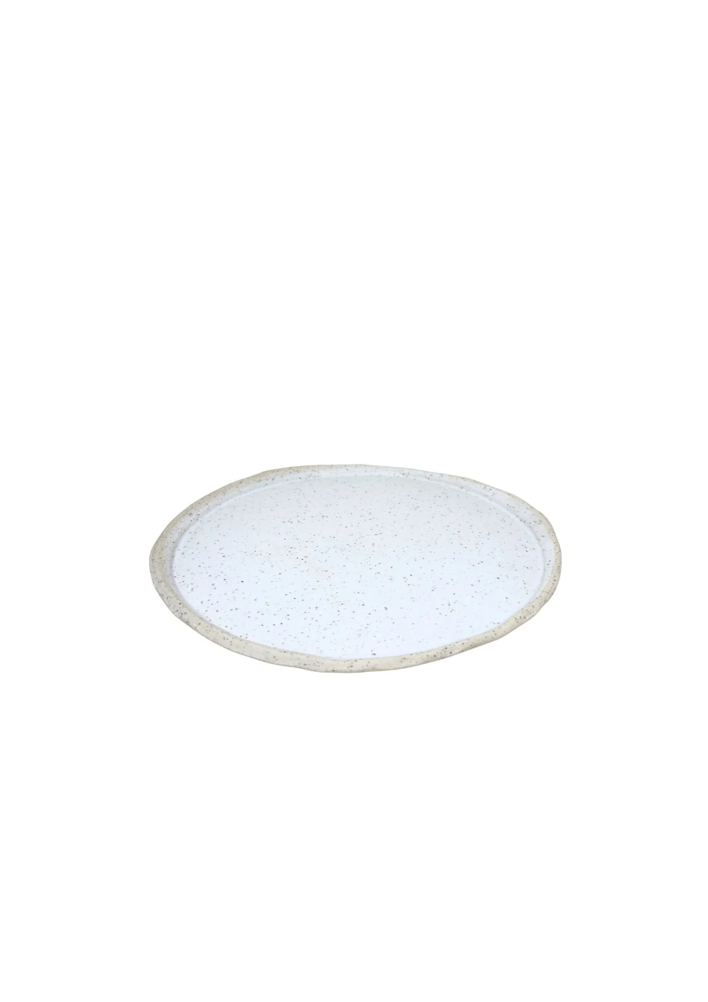 White Iron Stoneware Rustic Plate SALE