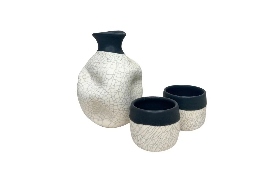 Stonecrackle Sake Set