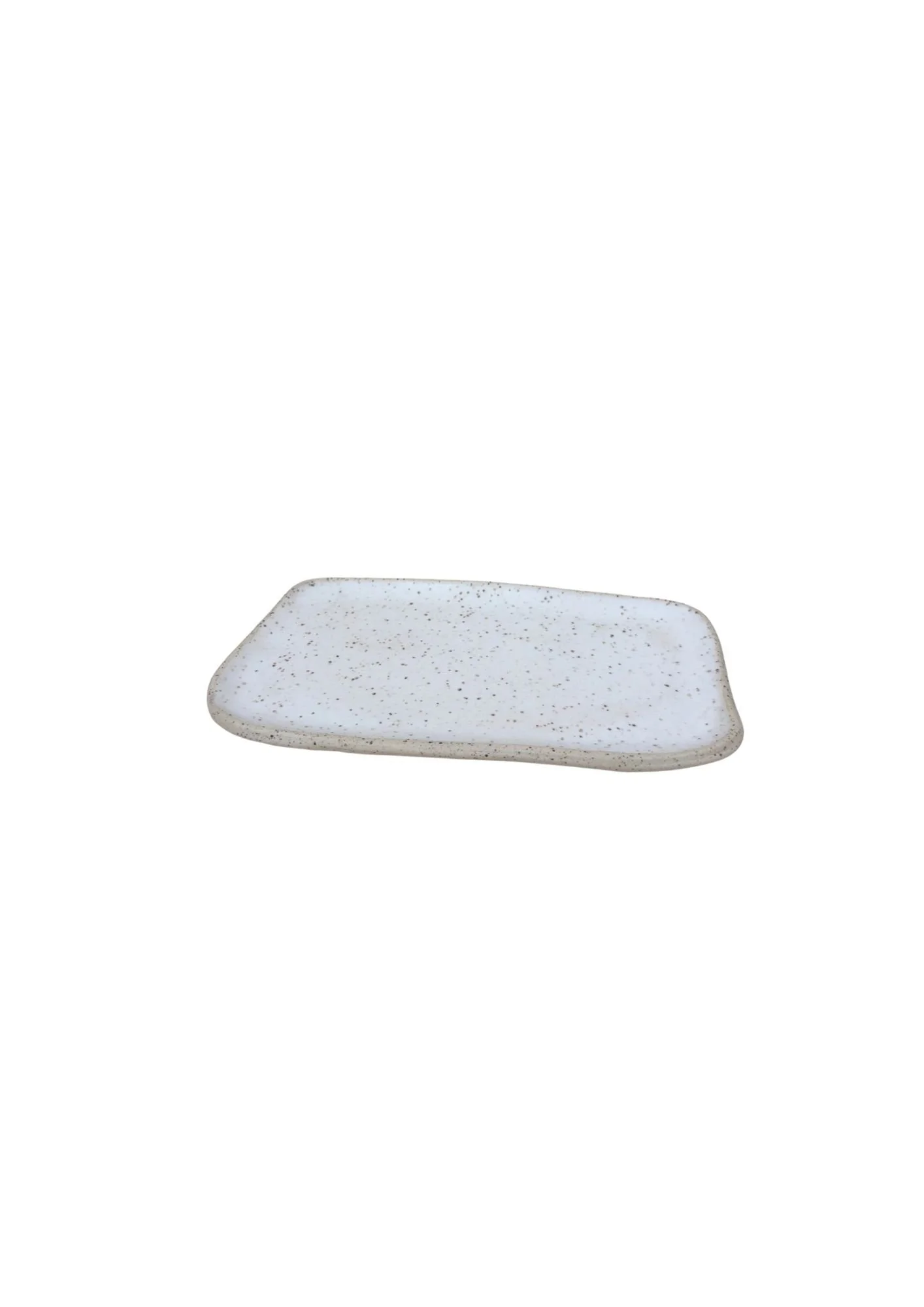 White Iron Stoneware Tray SALE