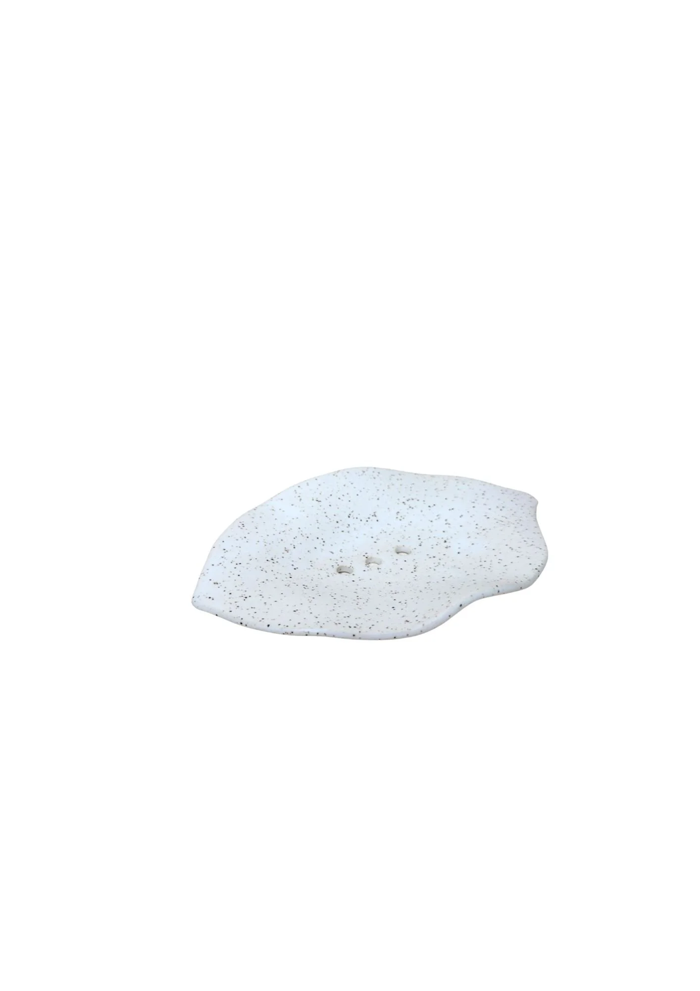 White Iron Stoneware Soap Holder SALE