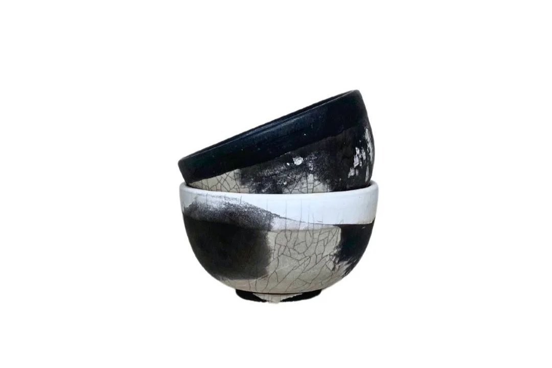 Smokey Stone Crackle Matcha Bow