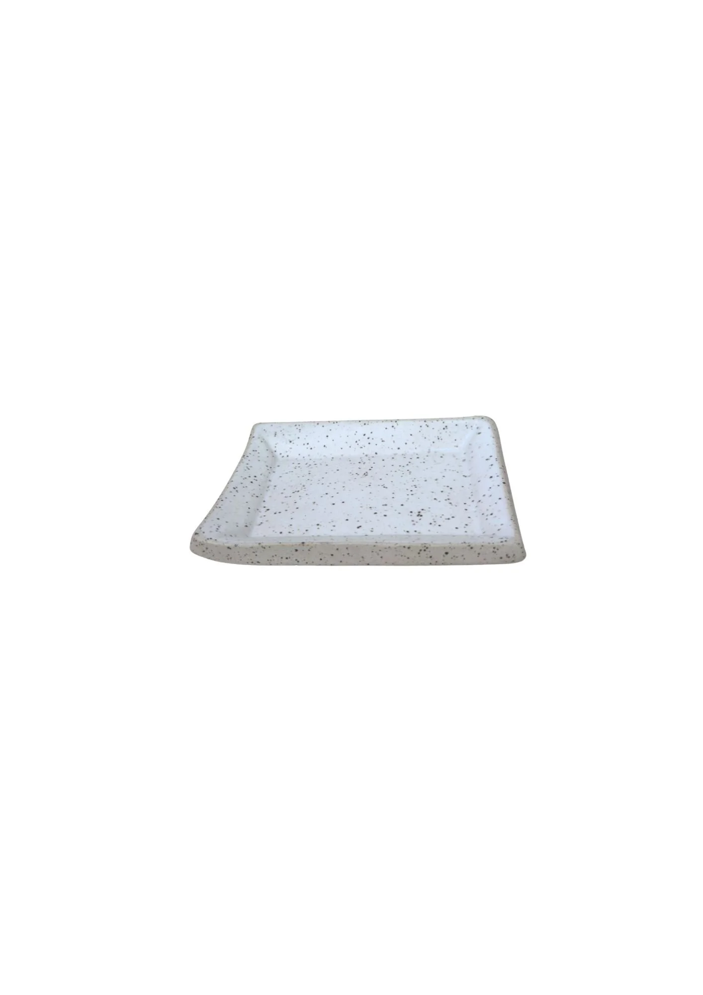 White Iron Stoneware White Rectangular Dish SALE