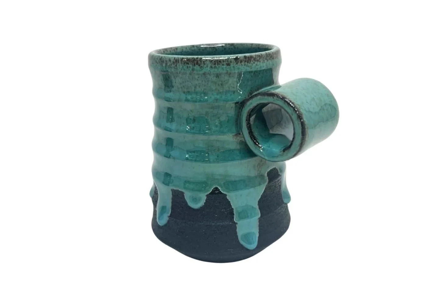 Grove Green Banded Knuckle Mug