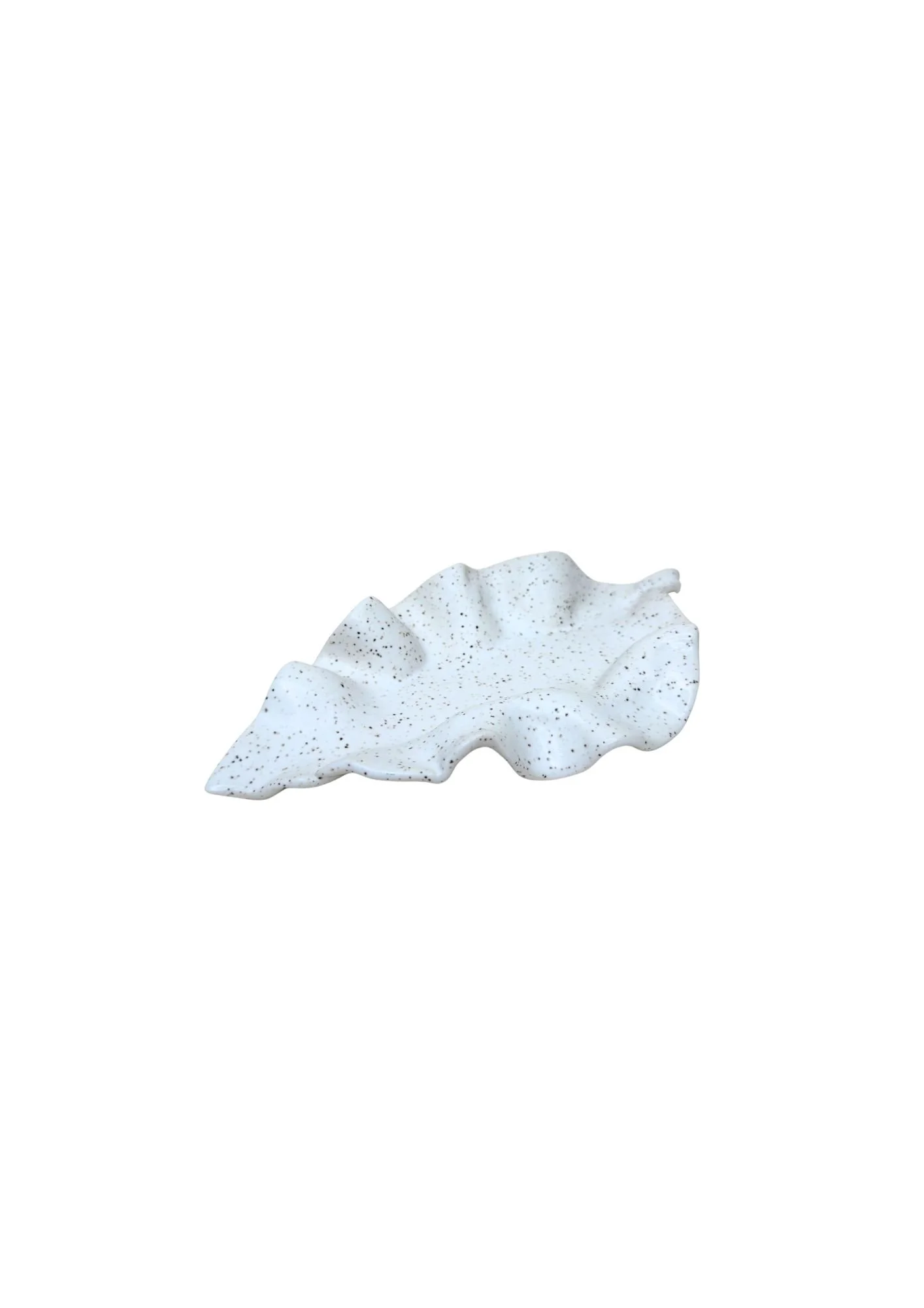 White Iron Stoneware Leaf #501 SALE