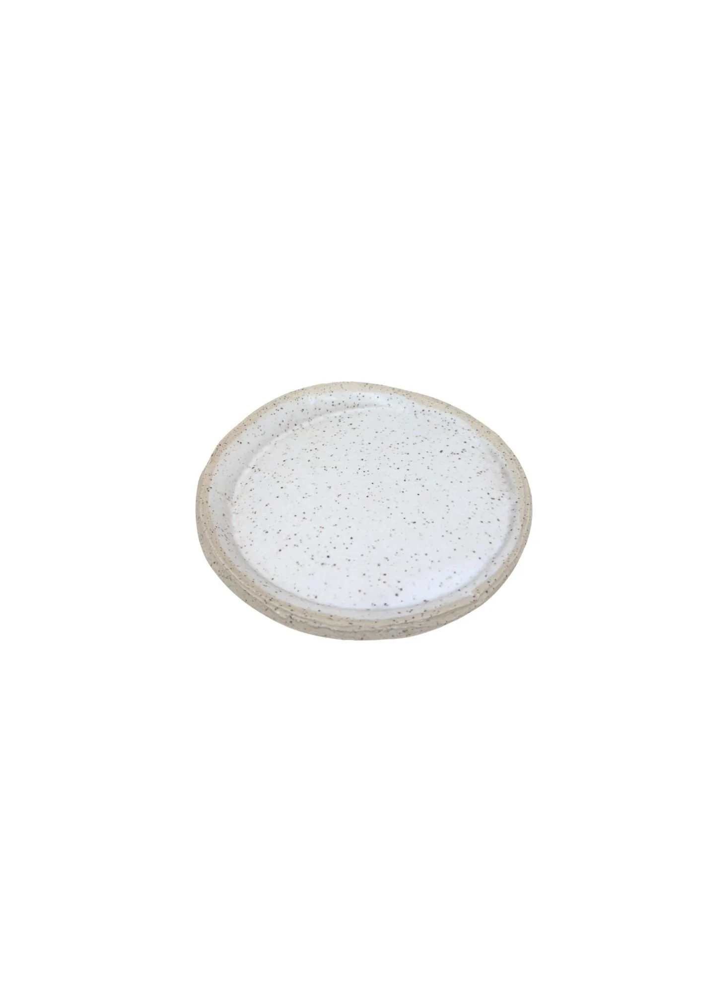 White Iron Stoneware Small Rustic Plate SALE