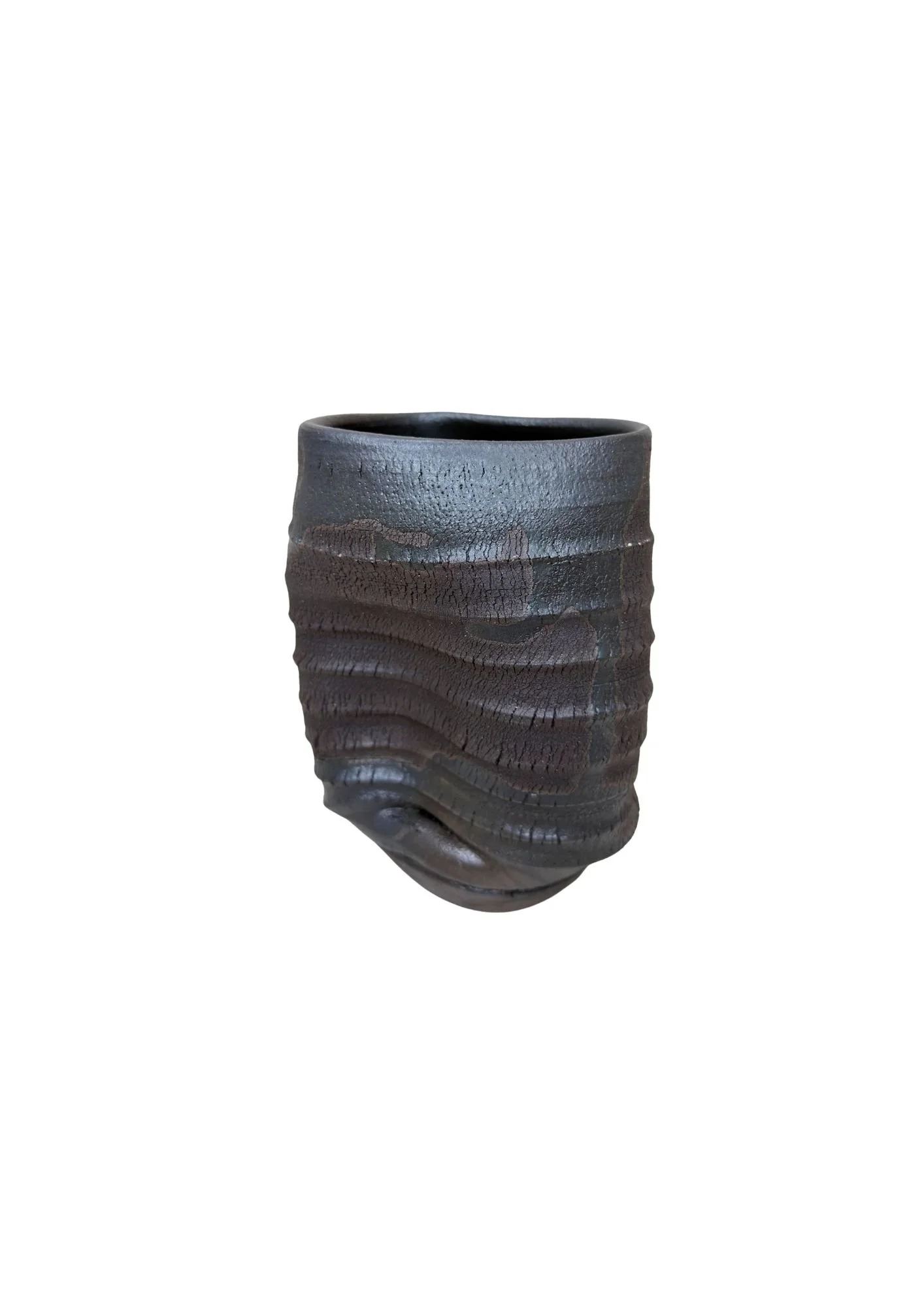 Charcoal Vase #302