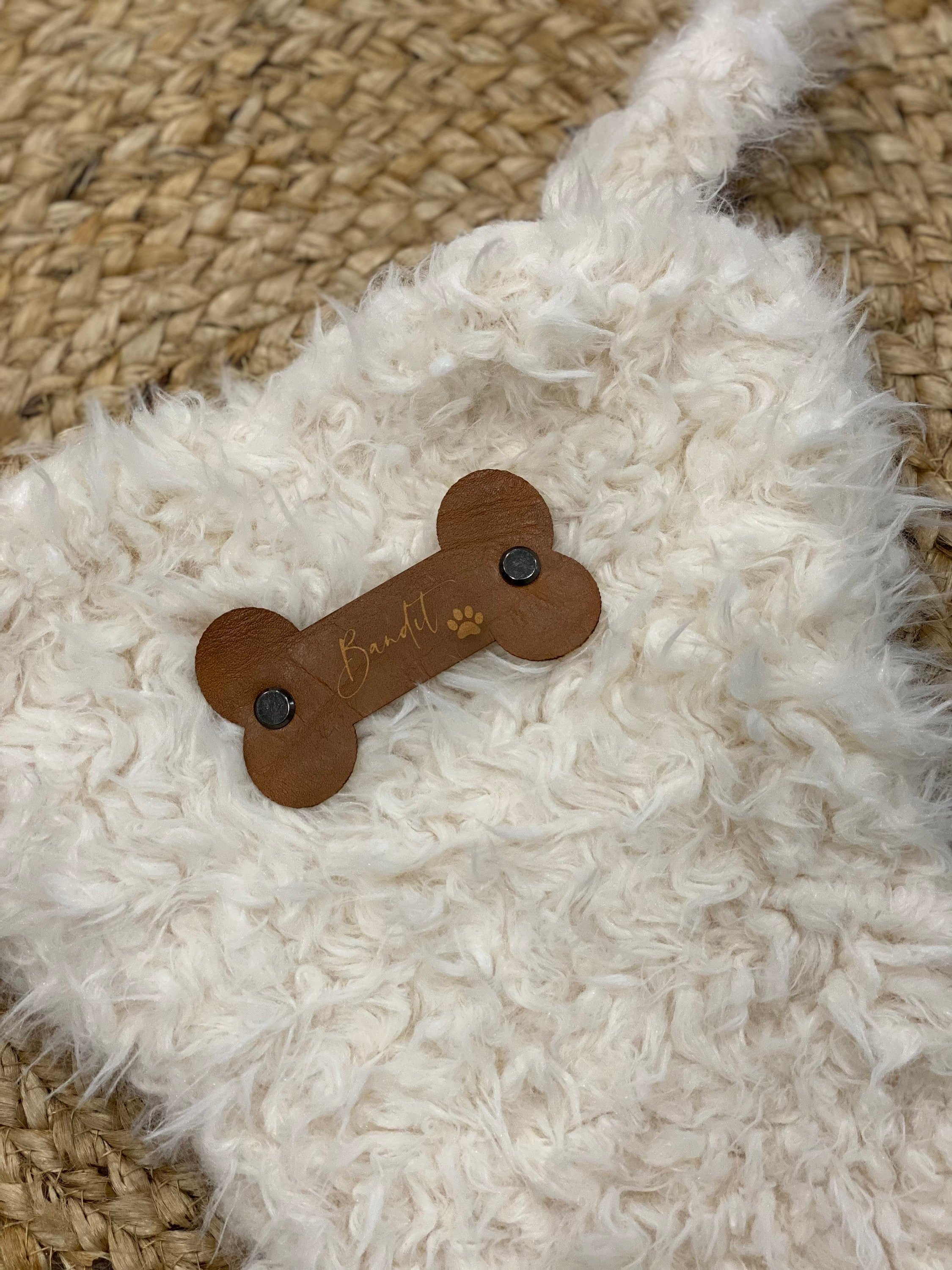 Personalized Stocking Tags Leather | Cork | Pet | Dog