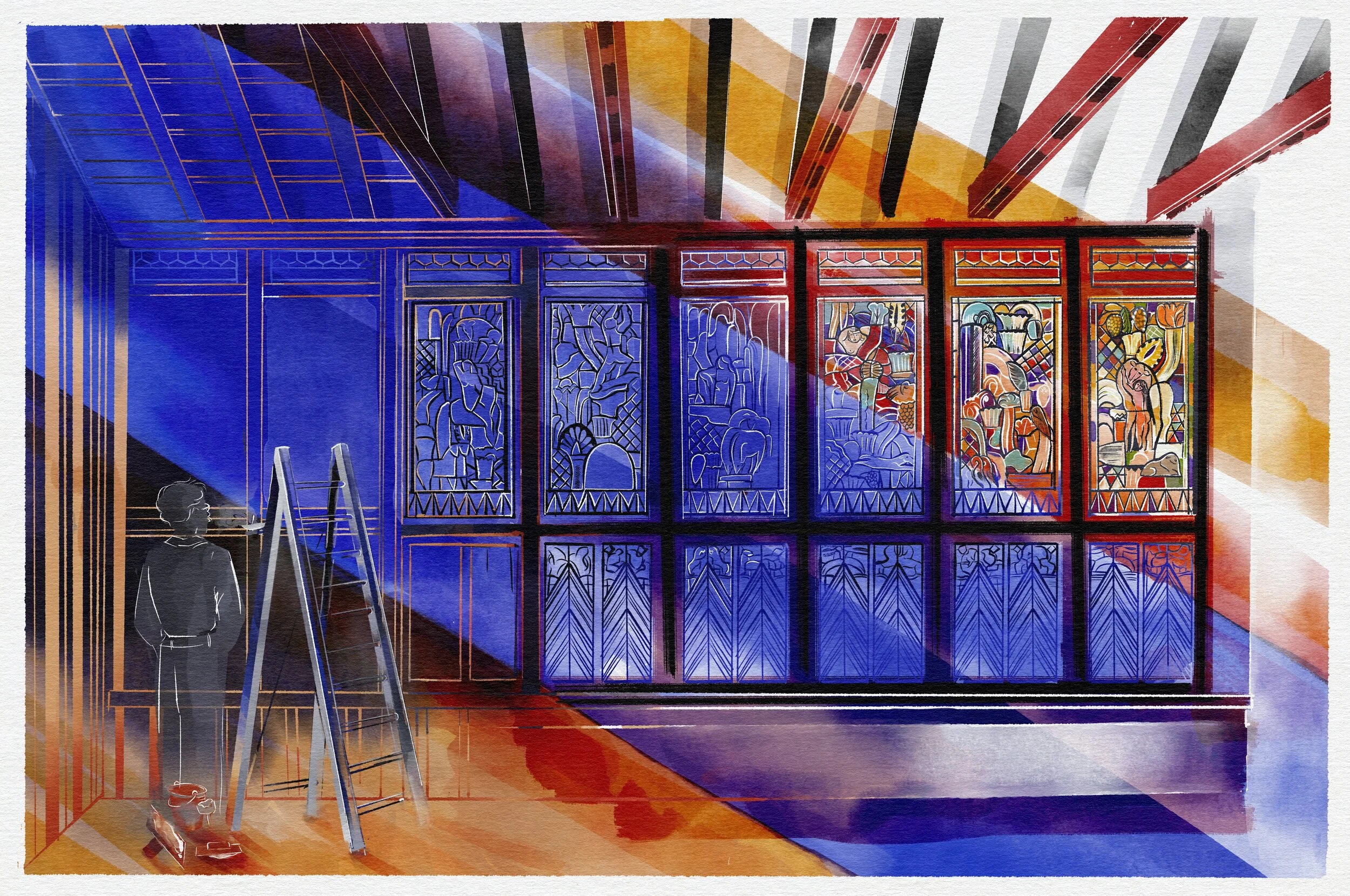 Edgar Miller Garden of Paradise Illustration - Hannah Dykstra