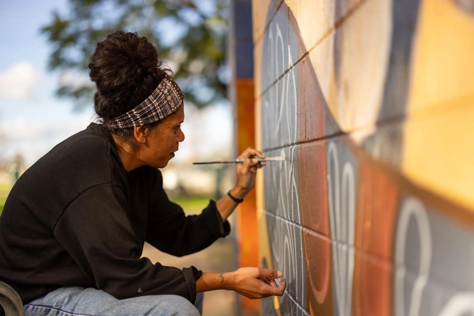 Community Based Mural Art Project Painted In Regional NSW In Coonamble With Artist Lukas Kasper