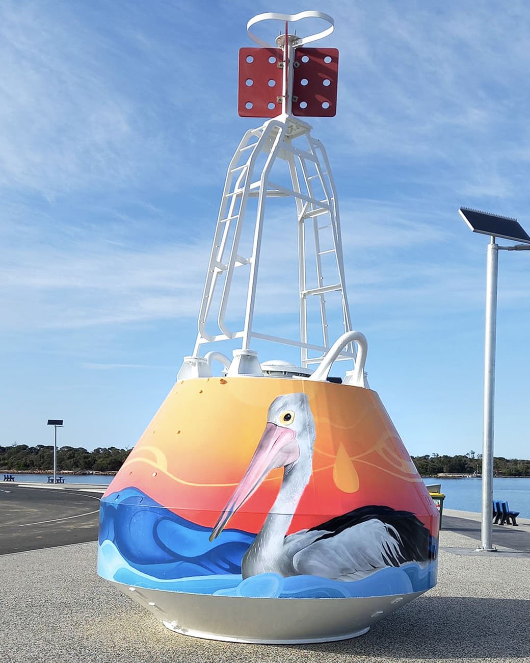 Buoy Murals painted in East Gippsland