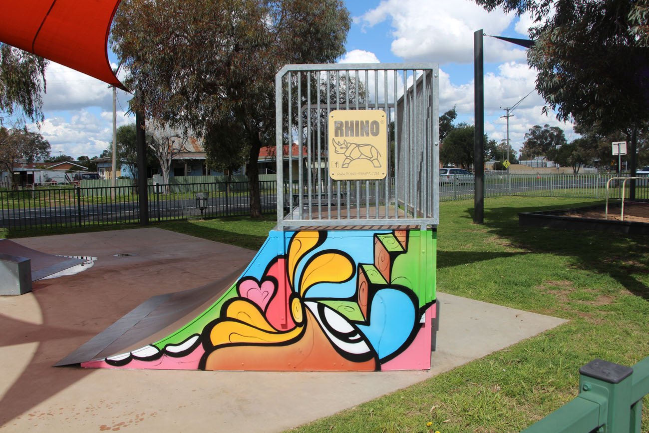 Gulargambone Skatepark restoration mural