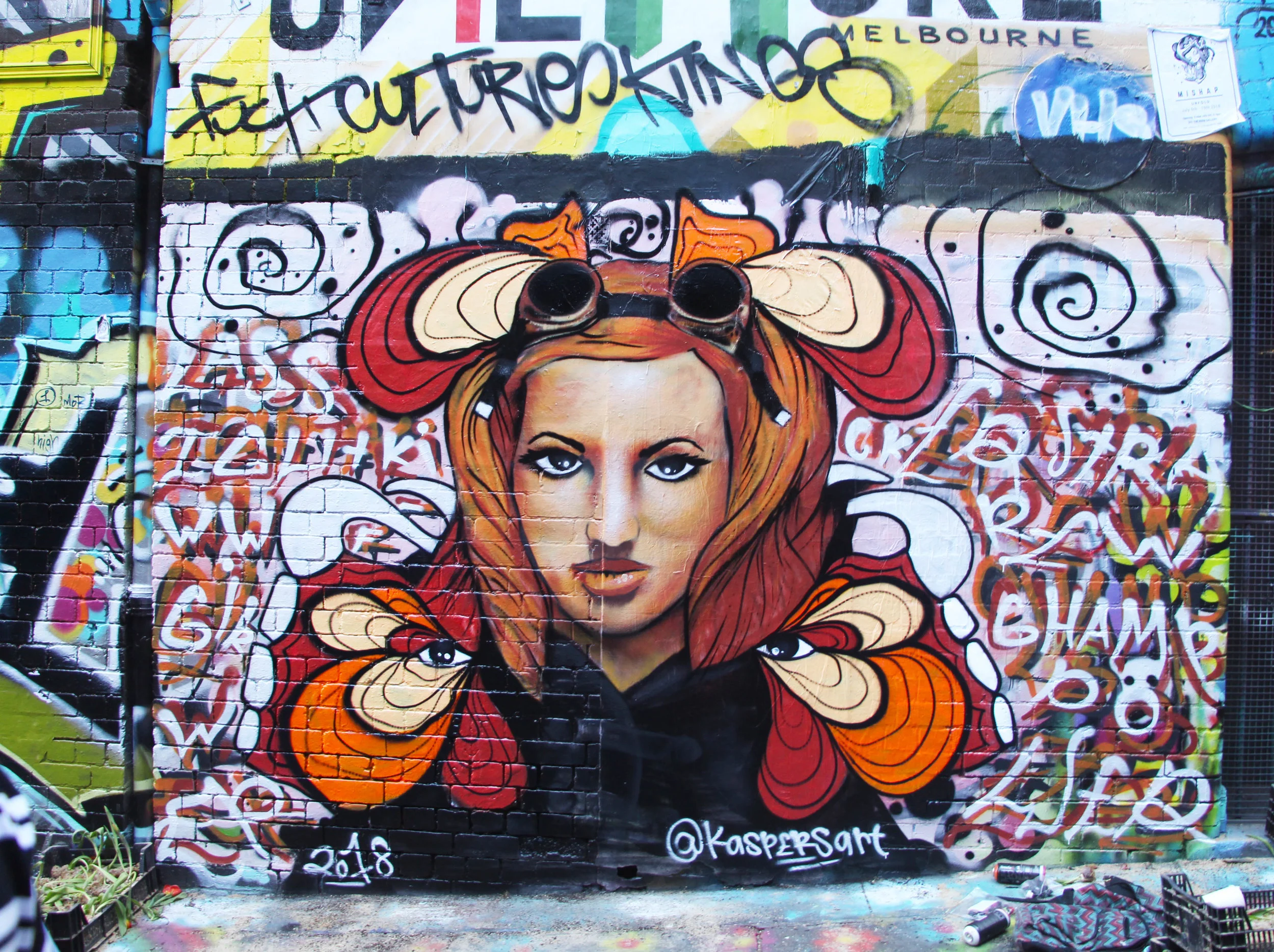 Becky Lynch Mural (Hosier Lane) 05/10/18