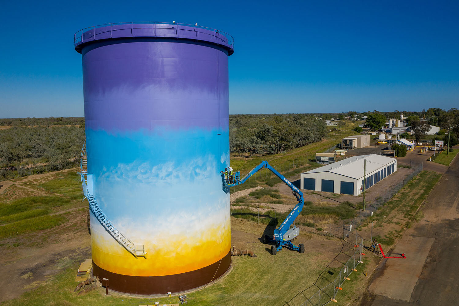 The Bourke Silo Art Water Tower