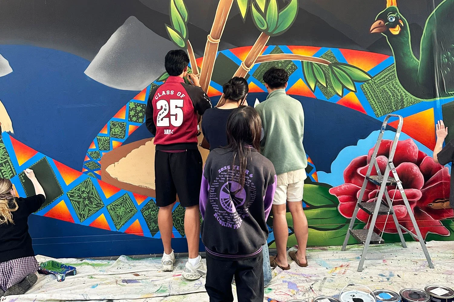 Mural Painting At Eastland Shopping Centre Celebrates Culture