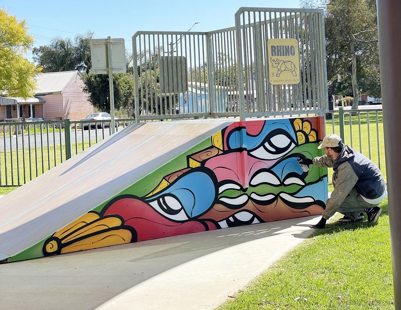 Gulargambone Skatepark restoration mural