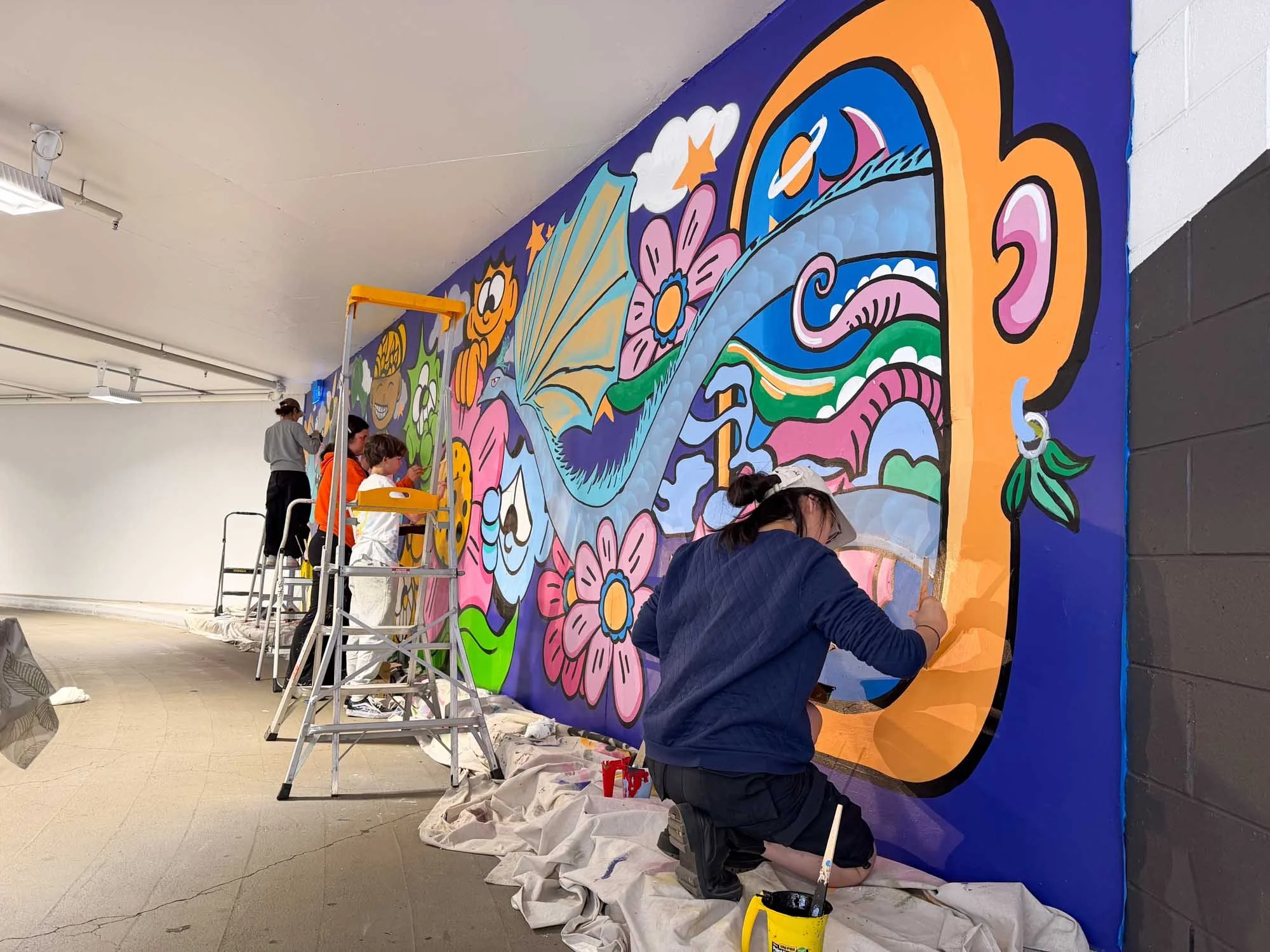 Community Canvas Mural Project A Youth Public Art Project Delivered by Local Melbourne Artist Lukas Kasper