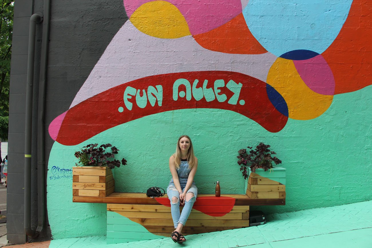 Fun Alley Mural in North Vancouver