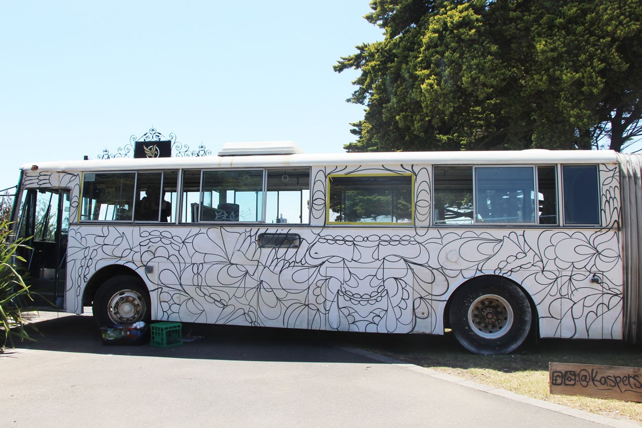 Melbourne Music Festival Live painting on a bus