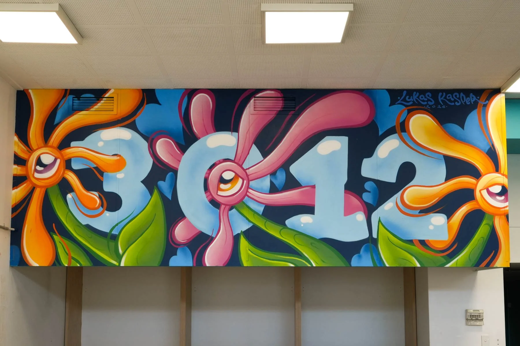 Barkly Street 3012 Business Mural Painted by Melbourne Artist Lukas Kasper