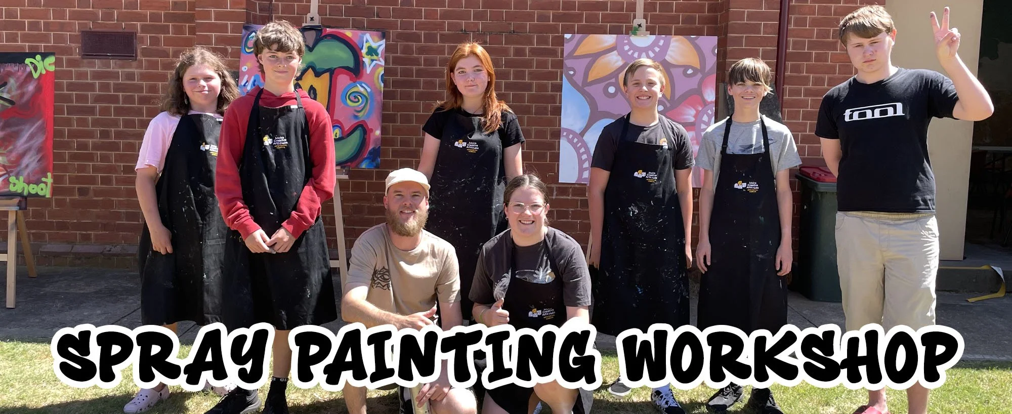 Graffiti Art Spray Painting Workshops in Melbourne Facilitated By Melbourne Mural Artist Lukas Kasper For Schools, Community Groups, and Youth Programs
