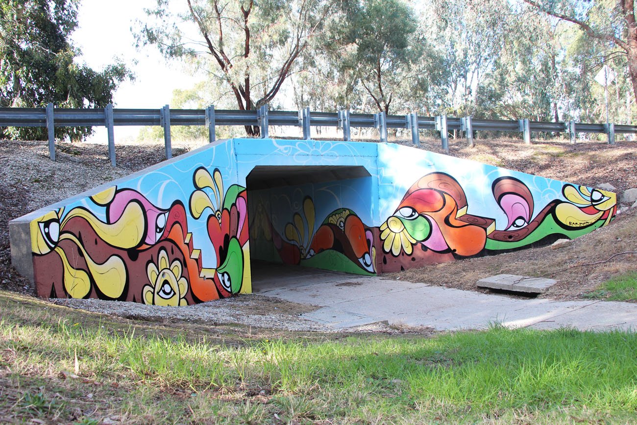 Fun In The Sun Underpass Mural in Baranduda