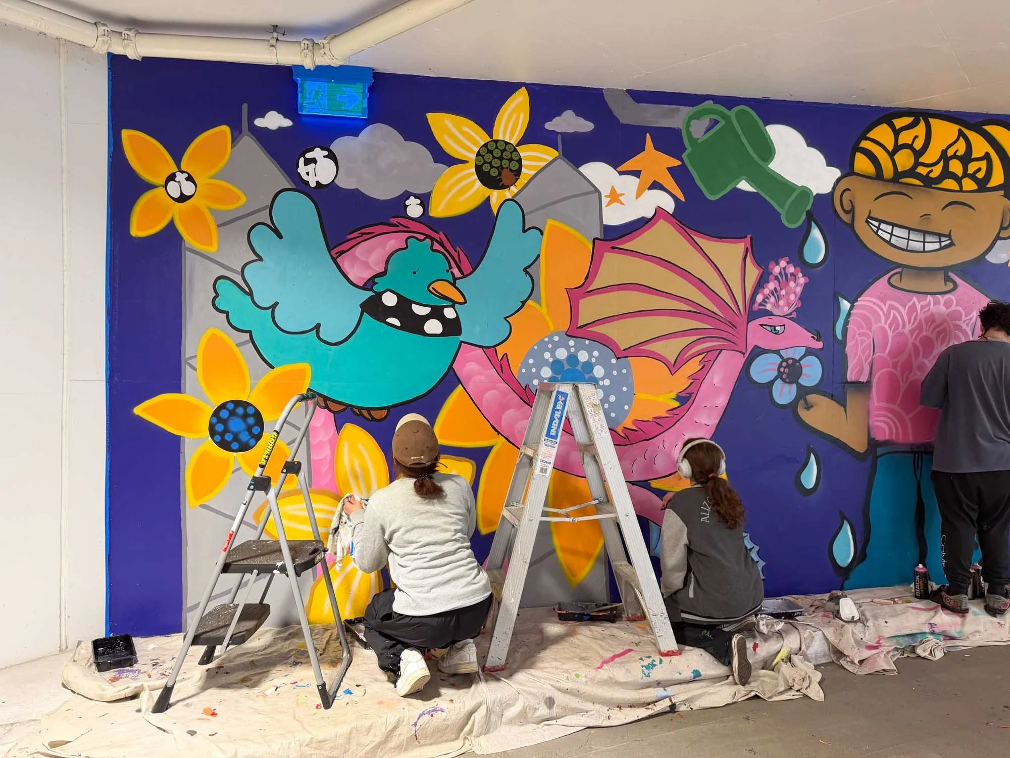 Community Canvas Mural Project A Youth Public Art Project Delivered by Local Melbourne Artist Lukas Kasper