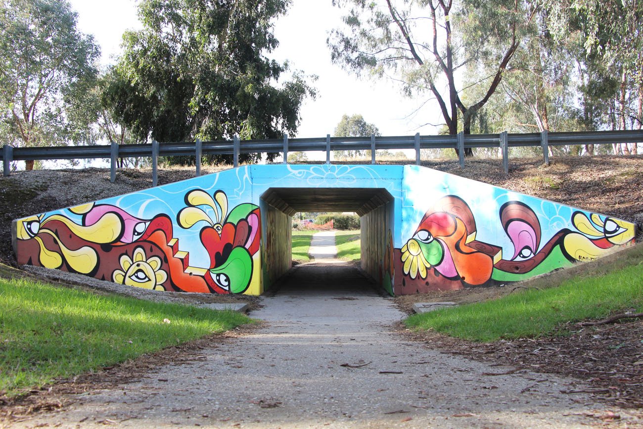 Fun In The Sun Underpass Mural in Baranduda