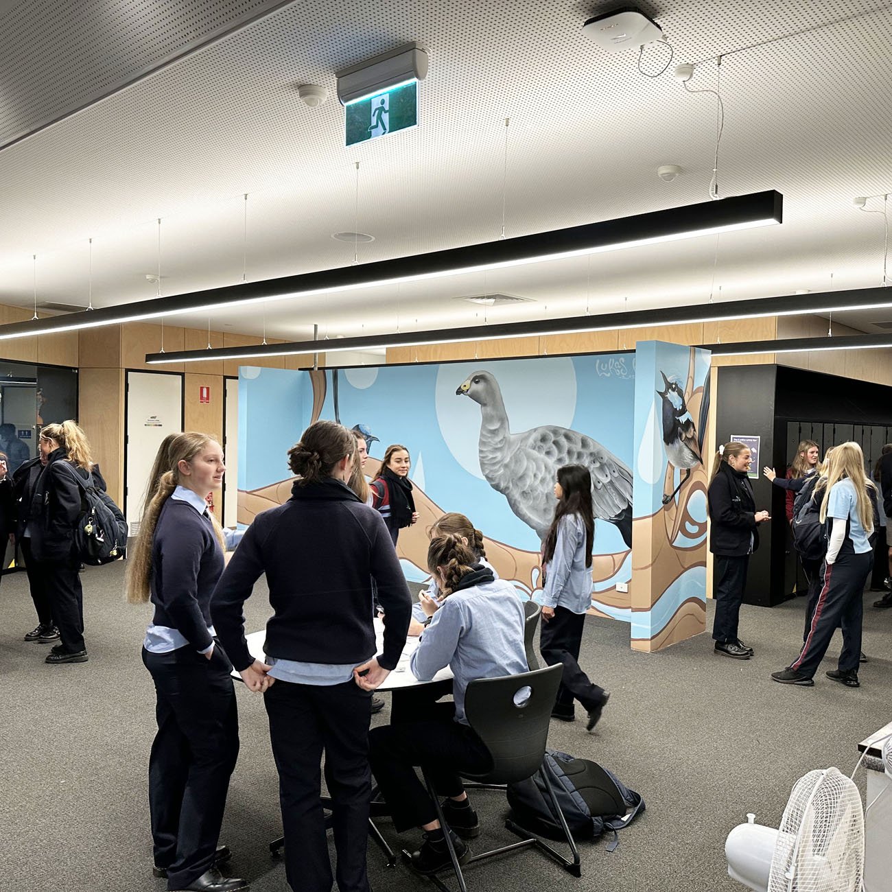 Newhaven College Nature themed mural