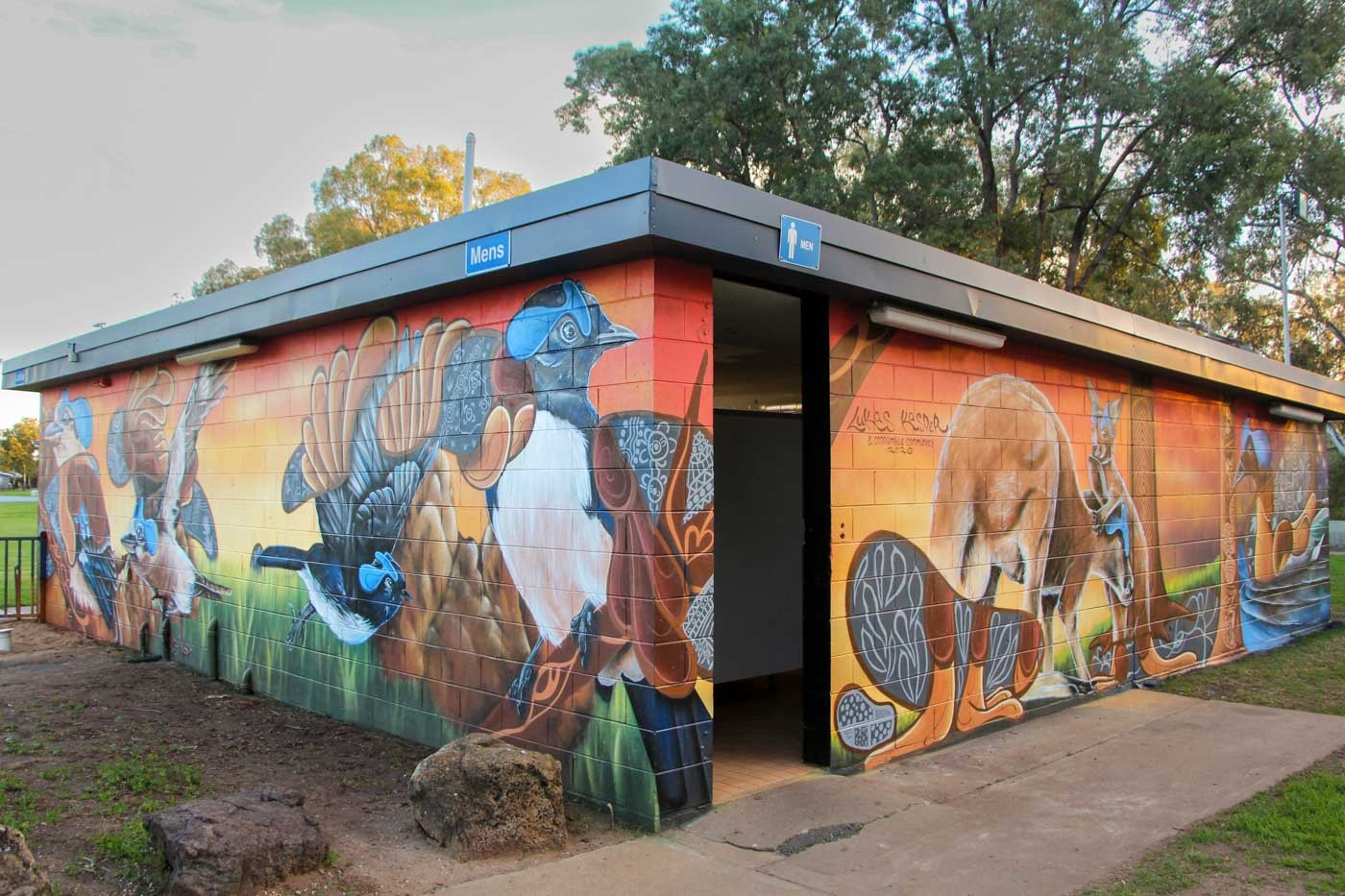 Community Based Mural Art Project Painted In Regional NSW In Coonamble With Artist Lukas Kasper