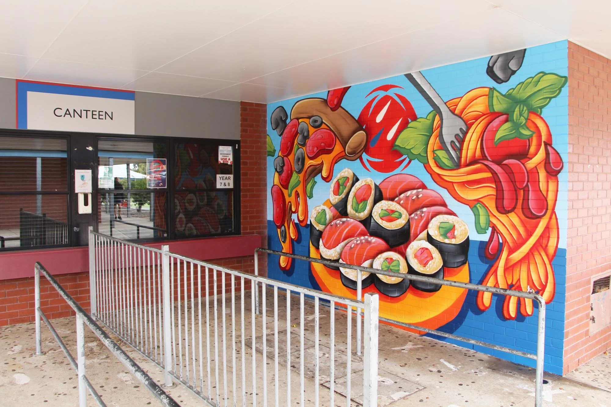 Canteen Themed School Mural