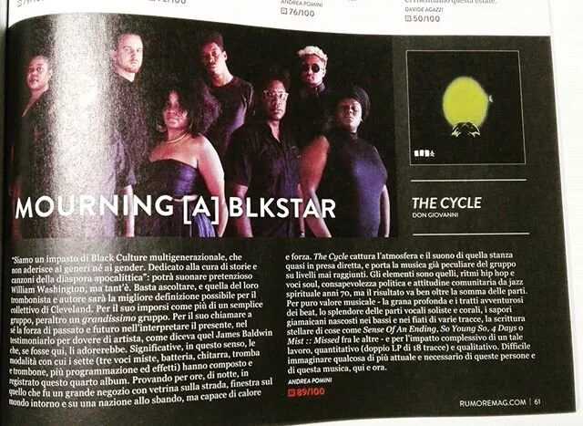 The Italian magazine, RUMORE,  shared a review of our album in print. We are grateful for this achievement for our 4th vinyl production and our second with @dongiovannirecords &ldquo;The Cycle&rdquo;

Website: rumoremag.com
