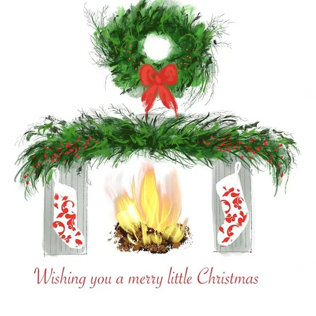 I love roasting chestnuts on a open fire. We use to do that alot when I was growing up.
The smell of burning firewood and the warmth it brings to a home. There is something very primal and nostalgic in that practice.

This is my final card, although 