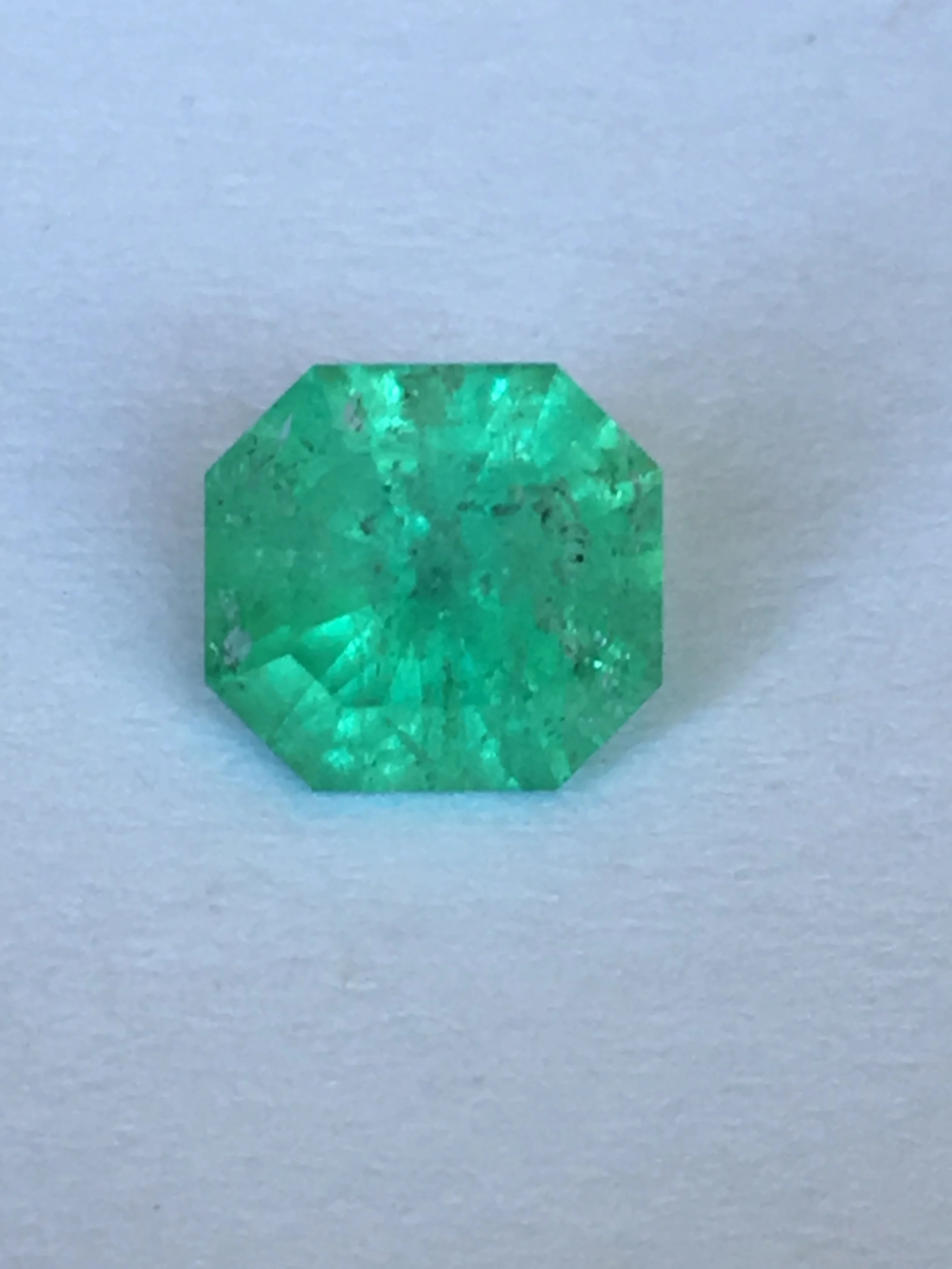 Unoiled Colombian Emerald
